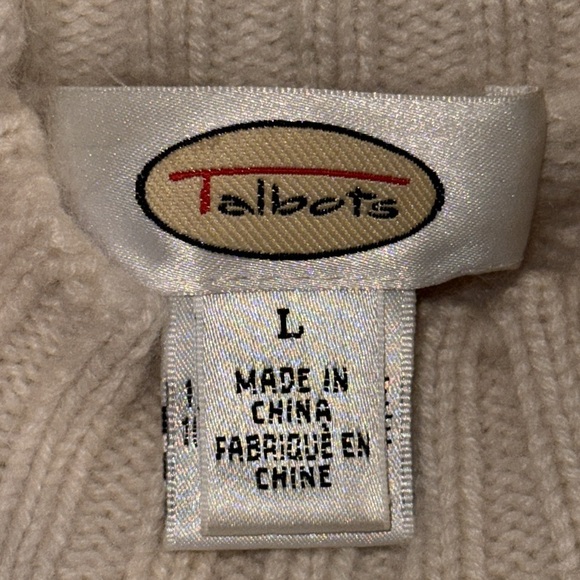 Talbots 100% Cashmere Sweater SZ Large - Picture 8 of 9